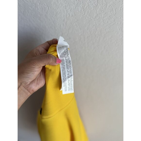 ZARA Women's Open Back Yellow Ruffle Cape Mini Dress Size Small Modest‎ - Picture 11 of 12